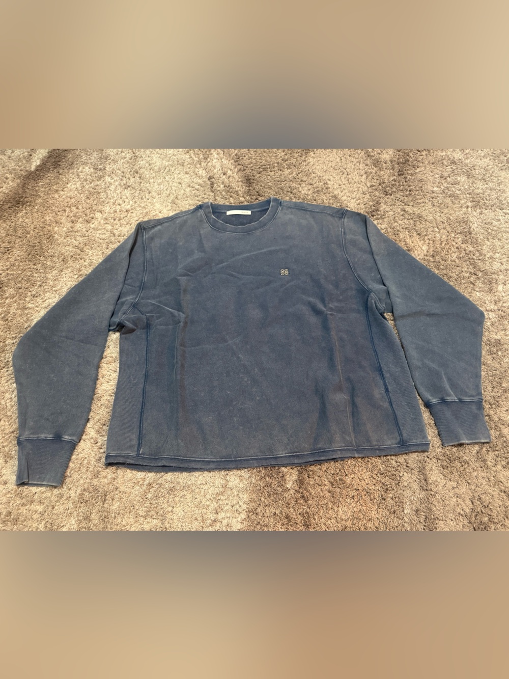 Ruelle washed out blue Crewneck